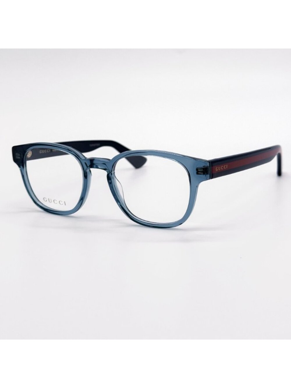 NEW GUCCI EYEGLASSES GG0927O 006 CLEAR BLUE GUCCI EYEWEAR - Picture 4 of 11